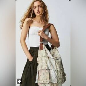 Free People Kaleidoscope Patchwork Distressed Tote